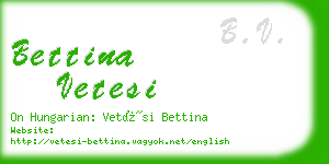 bettina vetesi business card